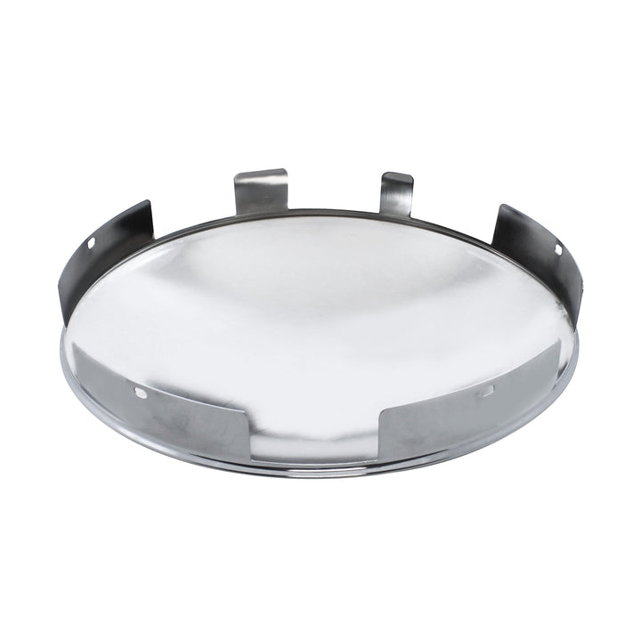 6 Uneven Stainless Steel Dome Front Hubcap - 1" Lip