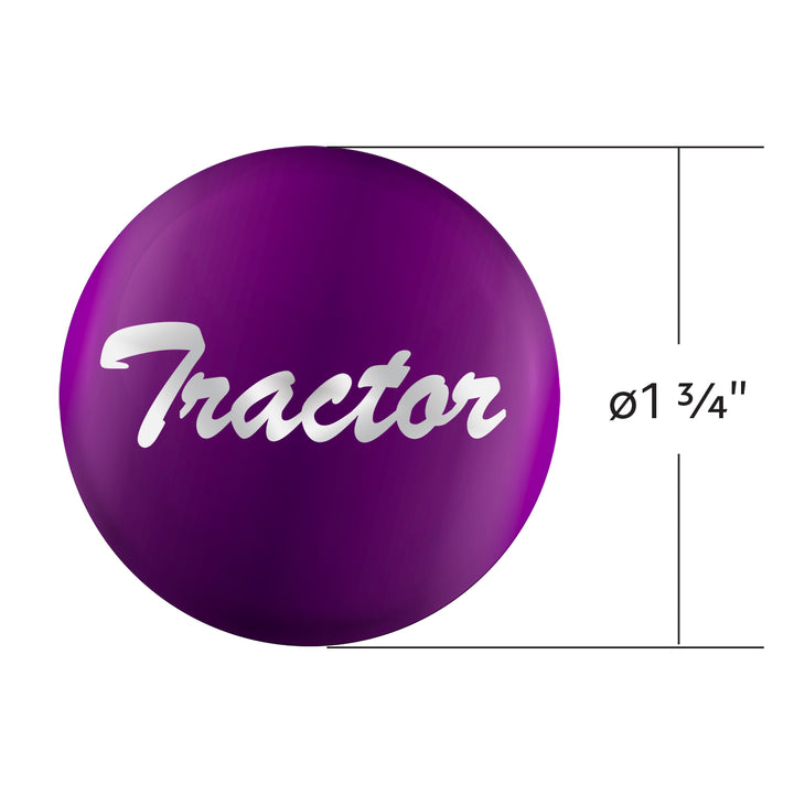 "Tractor" Glossy Air Valve Knob Candy Color Sticker - Candy Purple