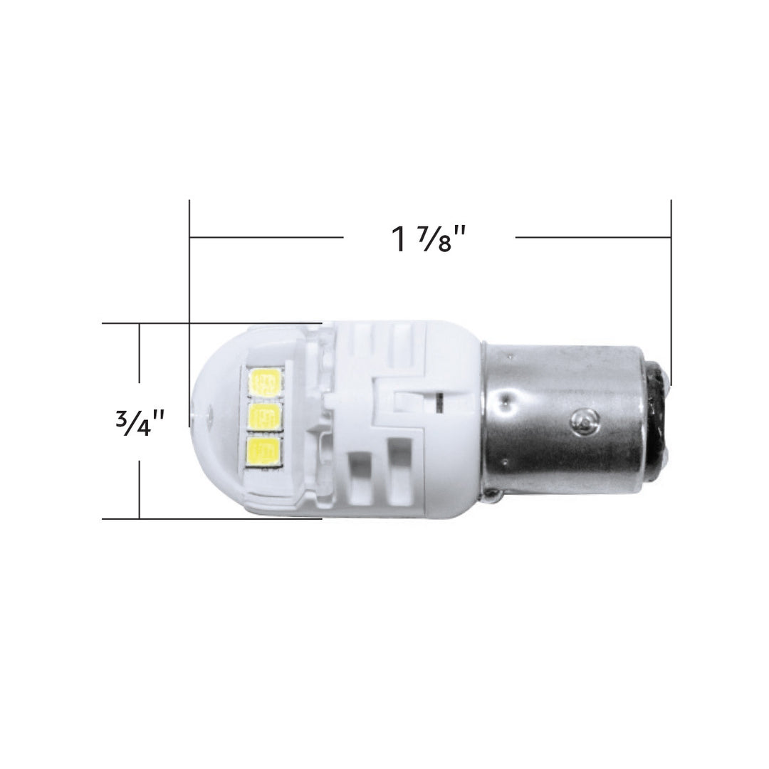 High Power 6 LED 1157 Bulb - White (Pair)