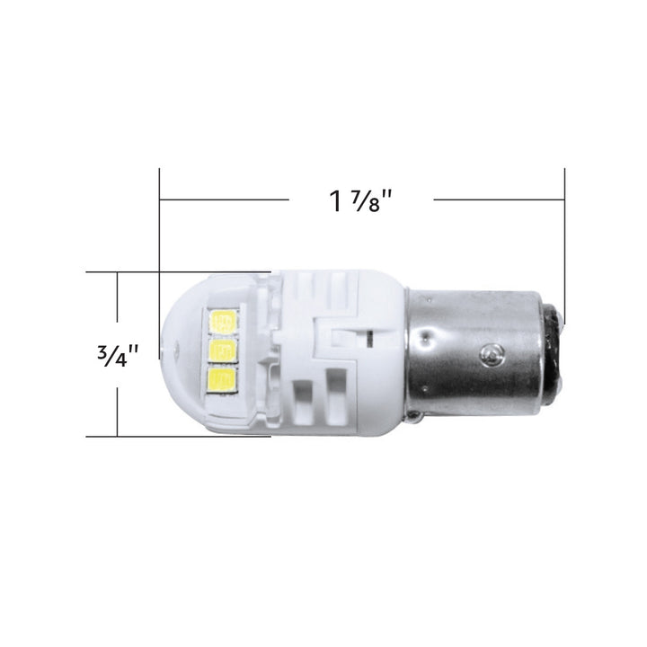High Power 6 LED 1157 Bulb - White (Pair)