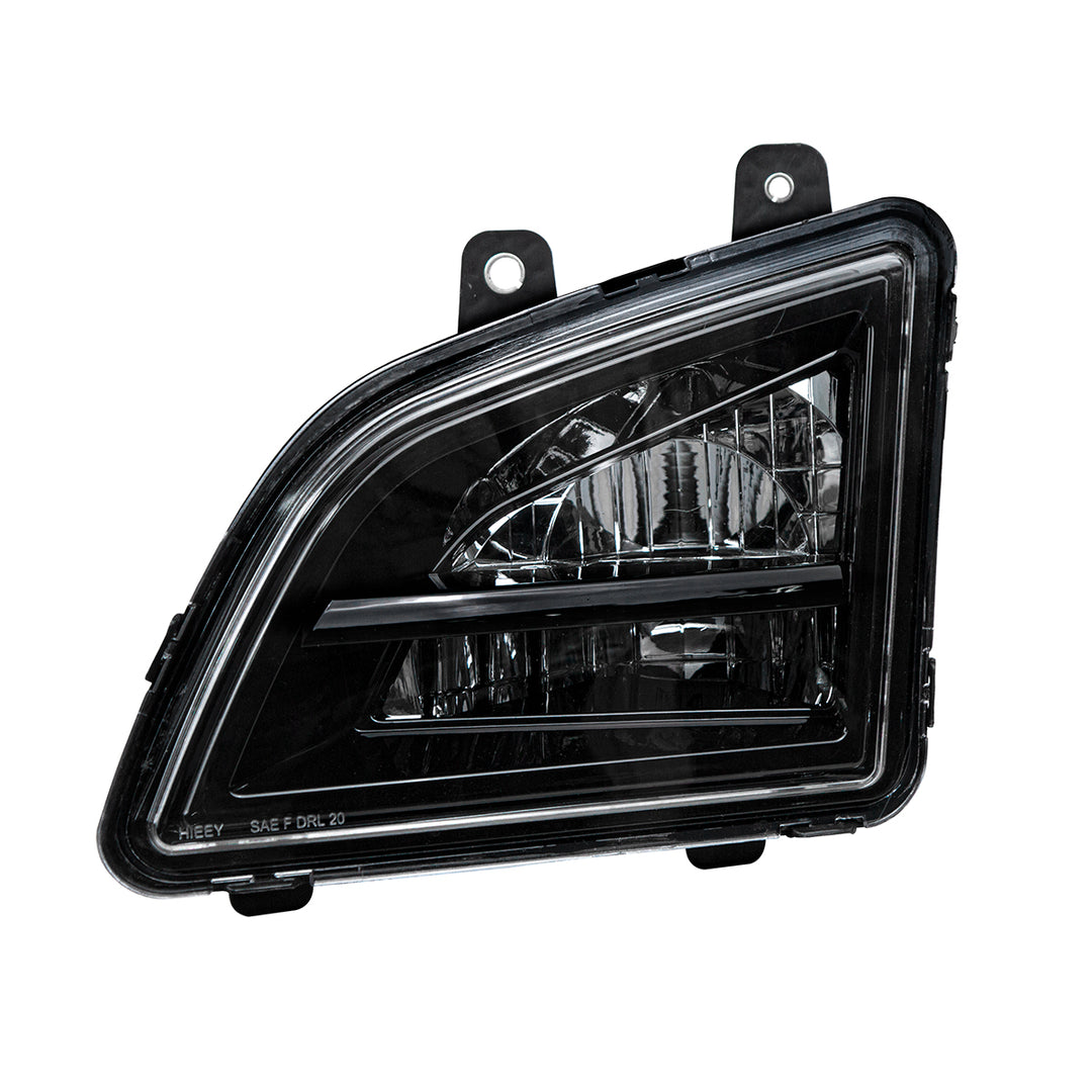 Black LED Driving &amp; Fog Light For 2018-2024 Volvo VNL - Driver - Competition Series