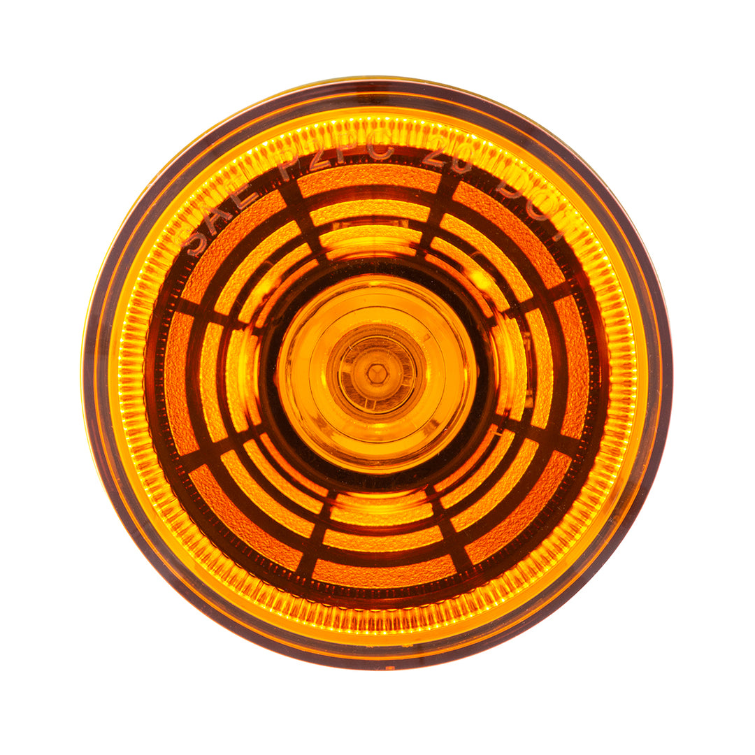 4 LED 2-1/2" Round Abyss Light (Clearance/Marker) - Amber LED/Amber Lens