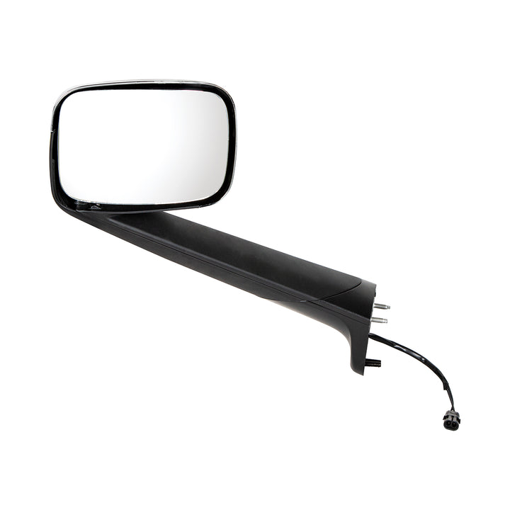 Chrome Hood Mirror With Heated Lens For 2018-2025 Freightliner Cascadia - Driver