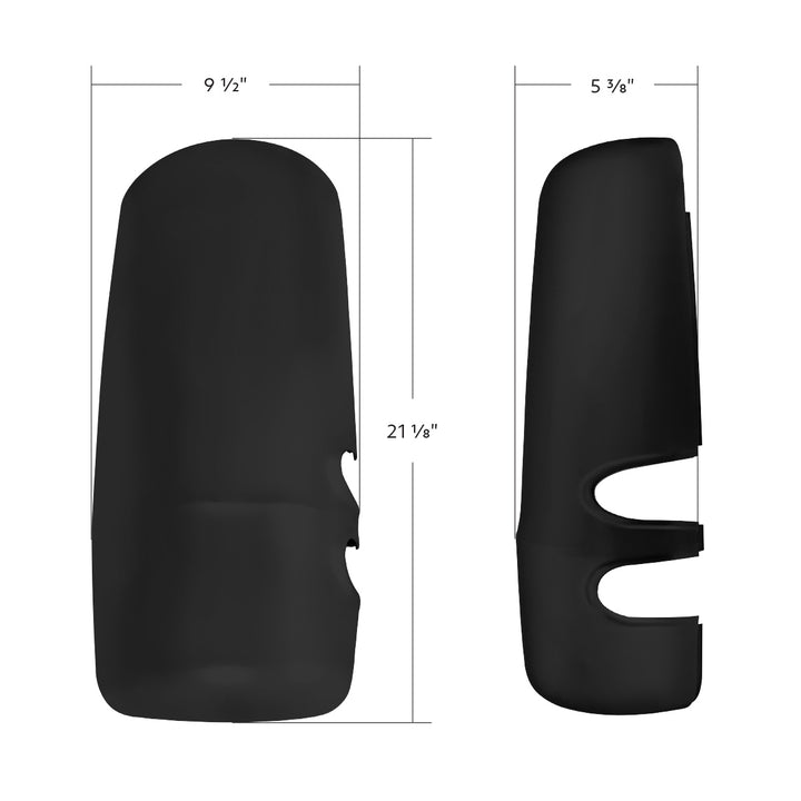 Matte Black Mirror Cover For 2013-2025 Kenworth T680 - Passenger