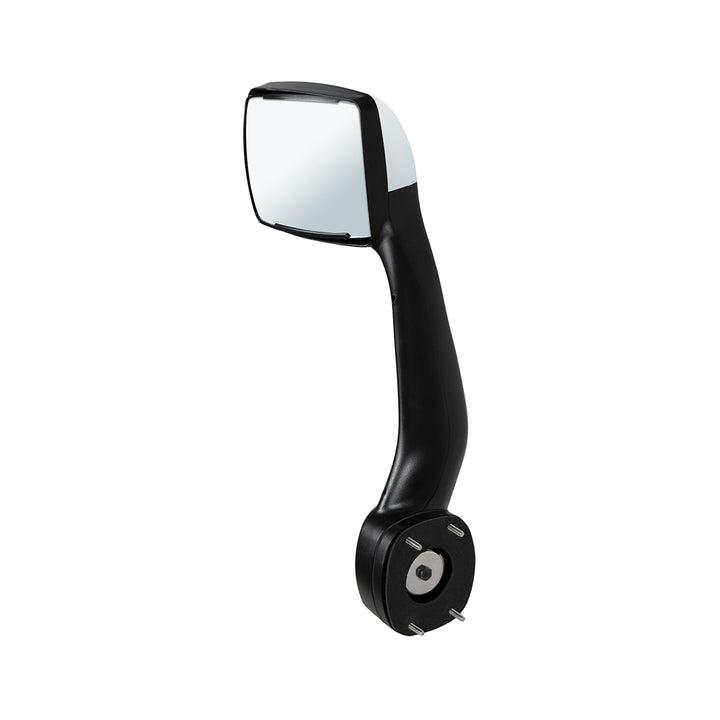 Chrome Hood Mirror For 2013-2021 Kenworth T680 &amp; Peterbilt 579 - Driver