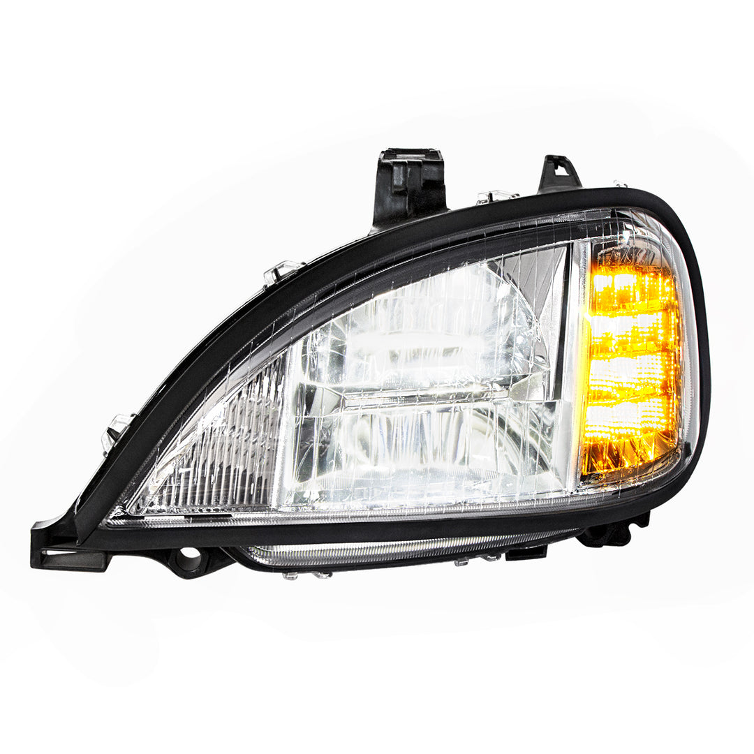 Chrome LED Headlight For 2001-2020 Freightliner Columbia - Driver