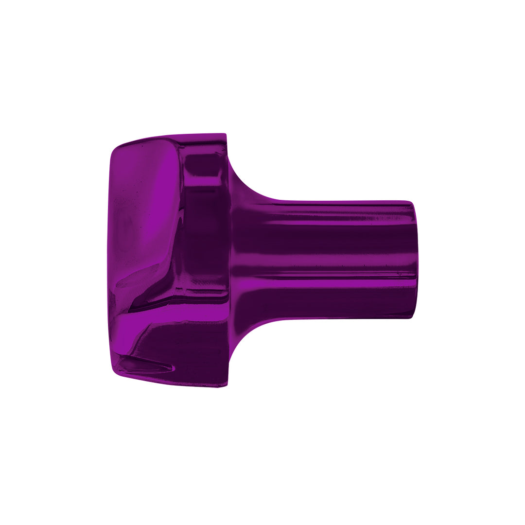 Ace Of Spades Air Valve Knob - Candy Purple With Gloss Black Inlay