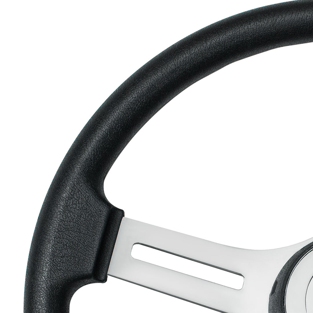 18" Polyurethane Rim 4 Spoke Steering Wheel With Horn Bezel