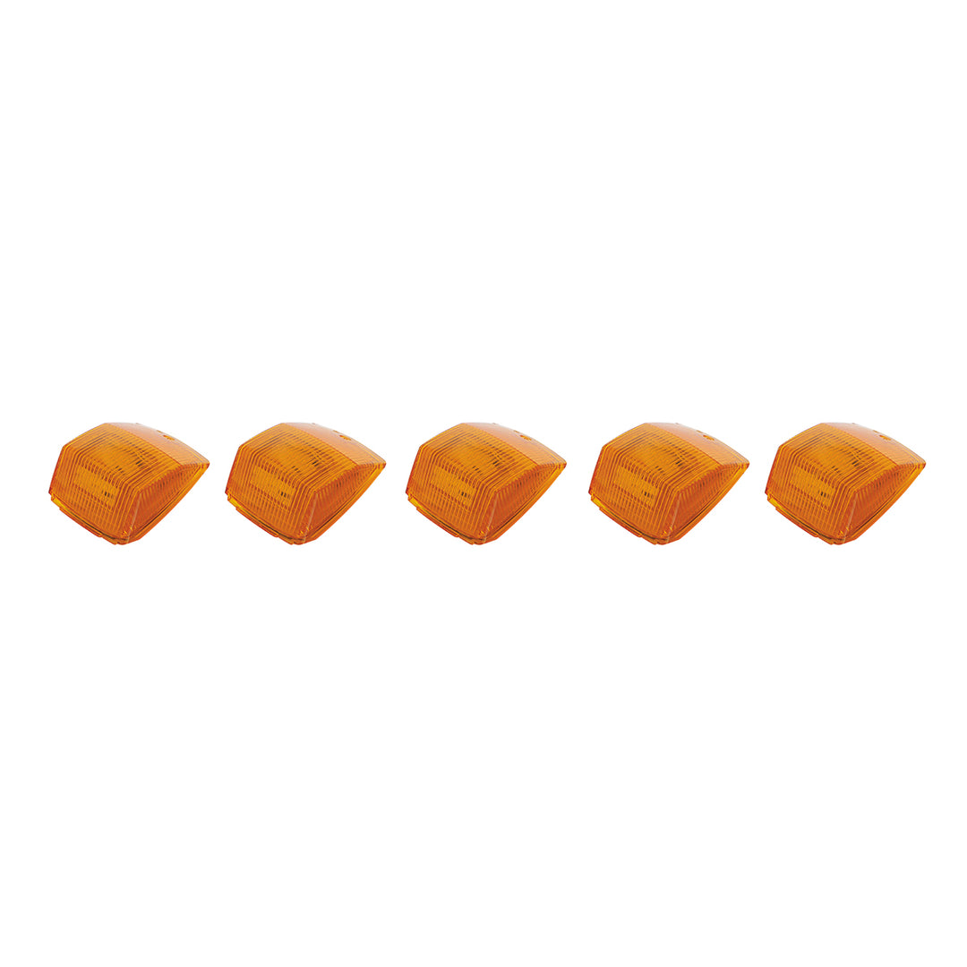 36 LED Square Cab Light - Amber LED/Amber Lens (5-Pack)