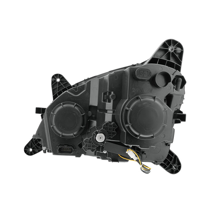 Black Projection Headlight With LED Position &amp; Sequential Signal For 2012-2021 Peterbilt 579 - Passenger