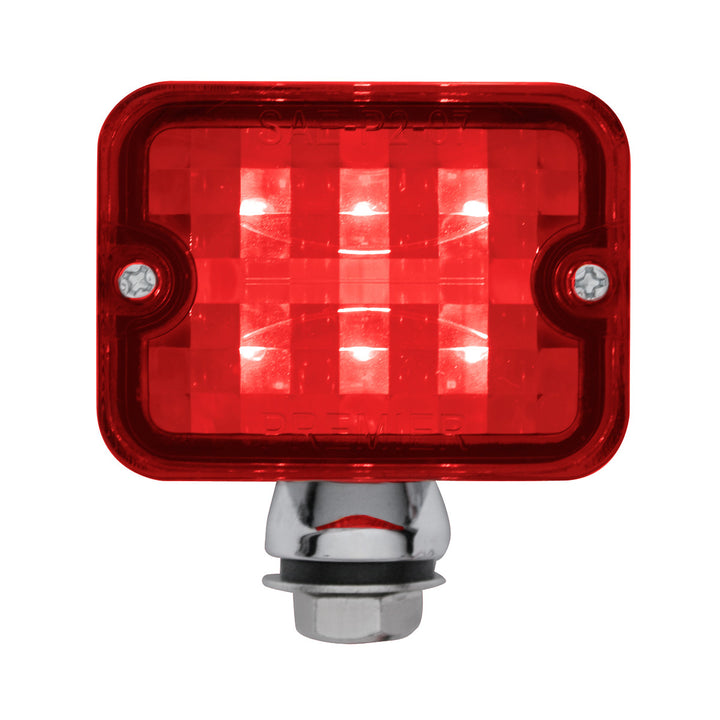6 LED Medium Rod Light - Red LED/Red Lens