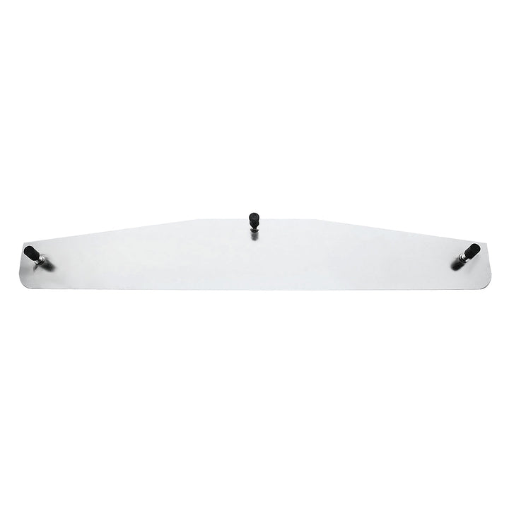 4" x 24" Chrome Standard Bottom Mud Flap Plate - Welded Stud