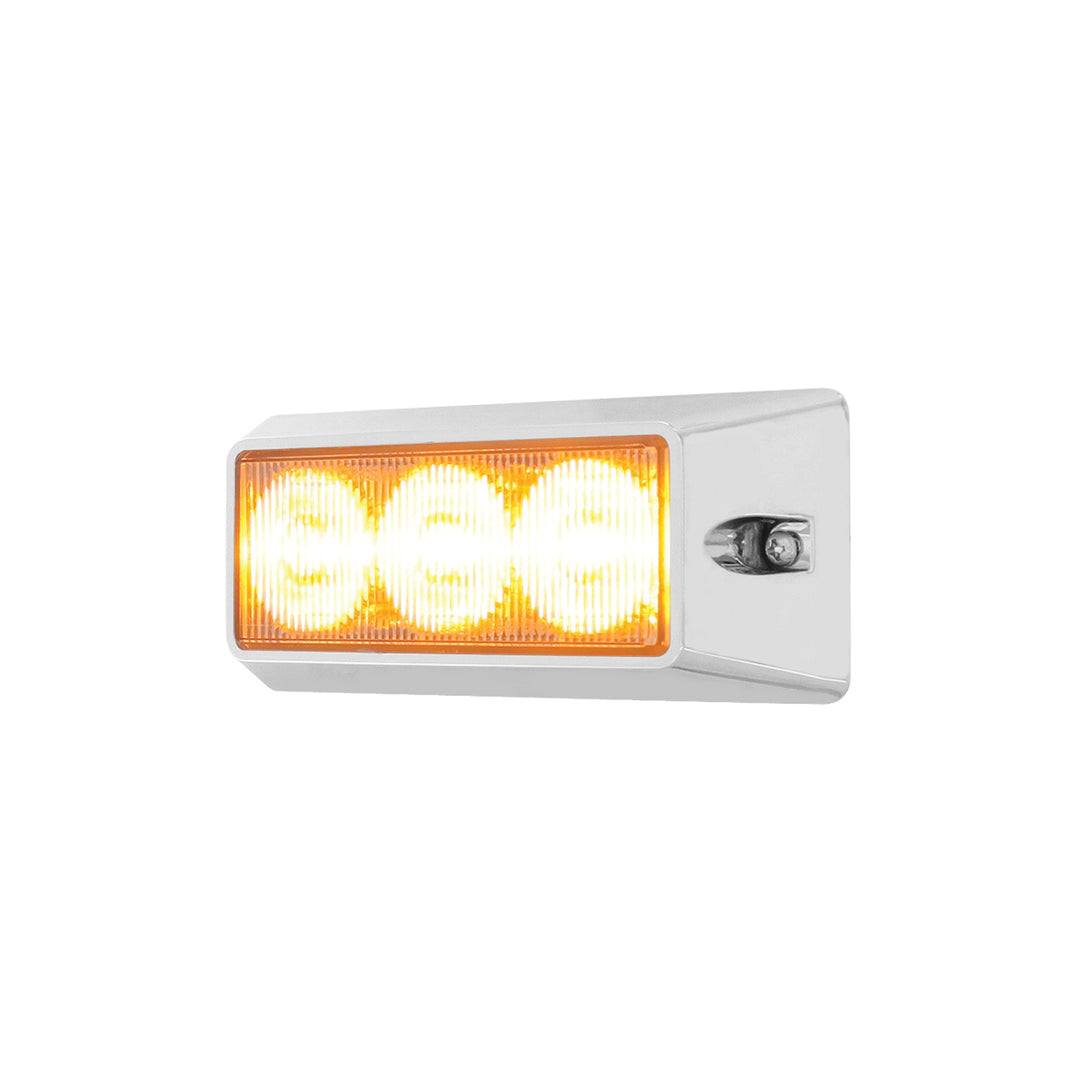 3 High Power LED Warning Light - Amber LED