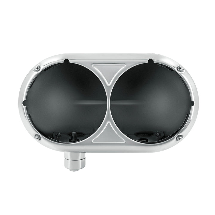 304 Stainless Dual Headlight Housing For Peterbilt 359