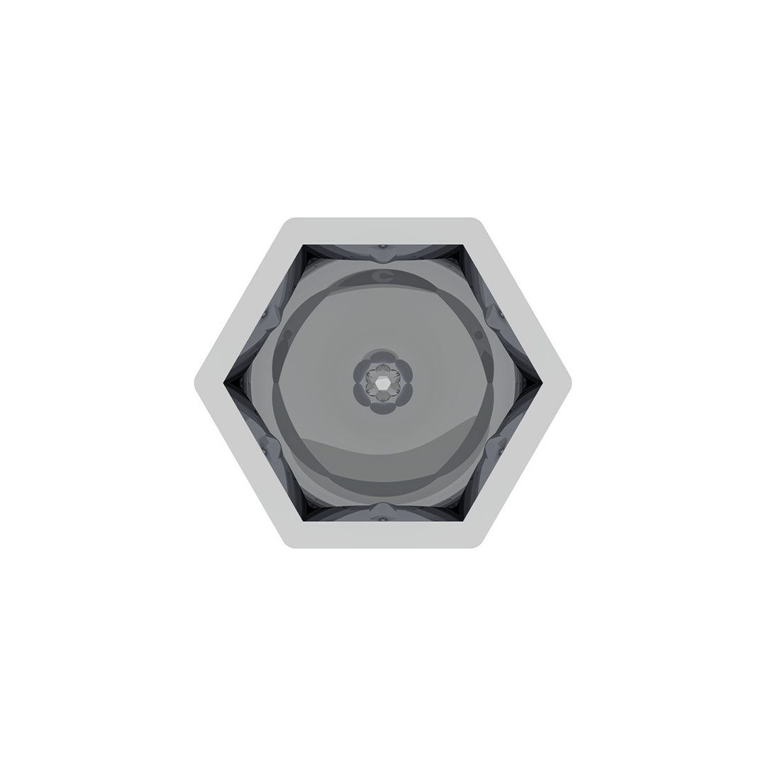 3/4" x 1 3/8" Chrome Plastic Bullet Nut Cover - Push-On (10-Pack)