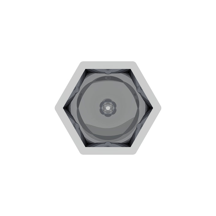 3/4" x 1 3/8" Chrome Plastic Bullet Nut Cover - Push-On (10-Pack)