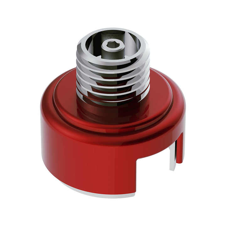 M30 x 3.5 Thread-On Shift Knob Mounting Adapter For Eaton Fuller Style 13/15/18 Shifter - Candy Red