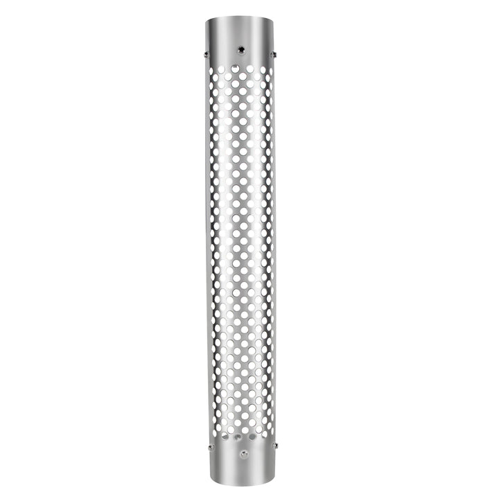 48" Tall 180 Degree Stainless Exhaust Muffler Shield For 5" Diameter Exhaust - Round Slot