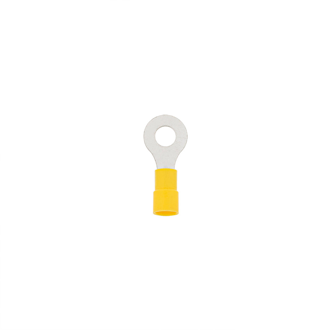 12-10 AWG 1/4" Stud Vinyl Ring Terminal (12-Pack)