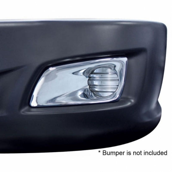 Chrome Plastic Fog Light Cover Without Light Opening For 2008-2017 Kenworth T660 - Driver