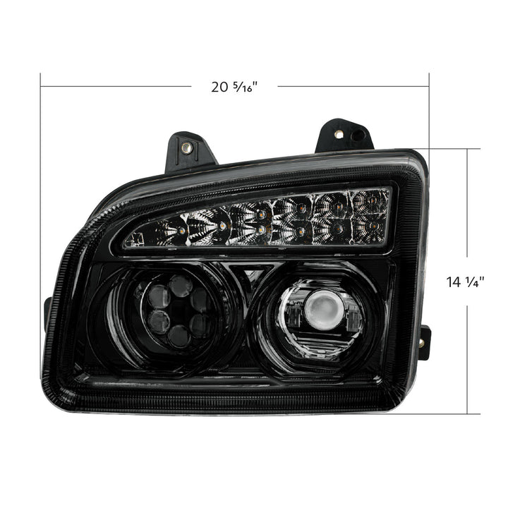 Blackout 11 LED Headlight For 2015-2024 Kenworth T880 - Driver
