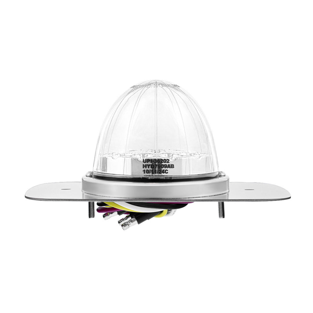 304 Stainless Steel Turn Signal Light Kit W/ 17 LED Double Fury Watermelon For 2008-2017 FL Cascadia - Amber &amp; White LED