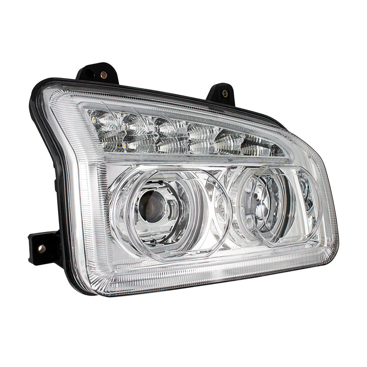 Chrome 11 LED Headlight For 2015-2024 Kenworth T880 - Passenger