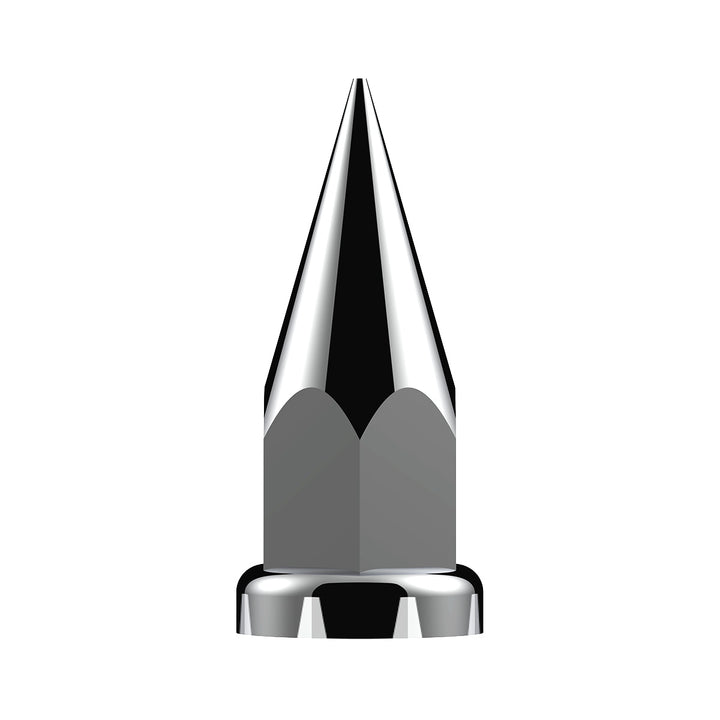 33mm x 4 7/8" Chrome Plastic Super Spike Nut Covers - Push-On (Box of 10)