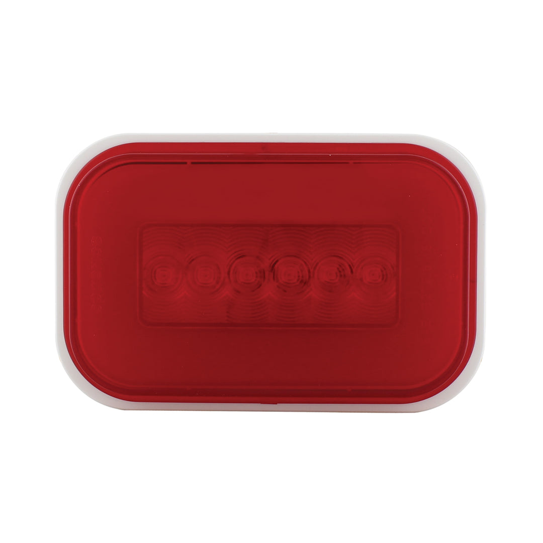14 LED Rectangular GloLight (Stop, Turn &amp; Tail) - Red LED/Red Lens (Bulk)