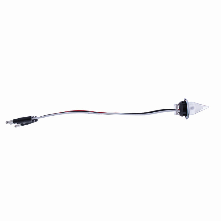 4 LED Dual Function 3/4" Mini Spike Light With Stainless Steel Bezel (Auxiliary/Utility) - Blue LED/Clear Lens