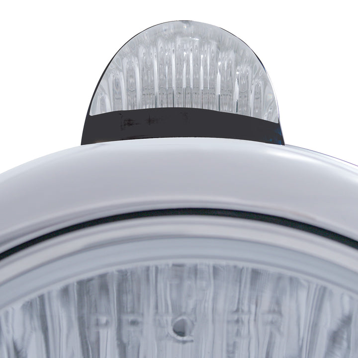 Black Guide 682-C Headlight H6024 &amp; Dual Mode LED Signal - Clear Lens