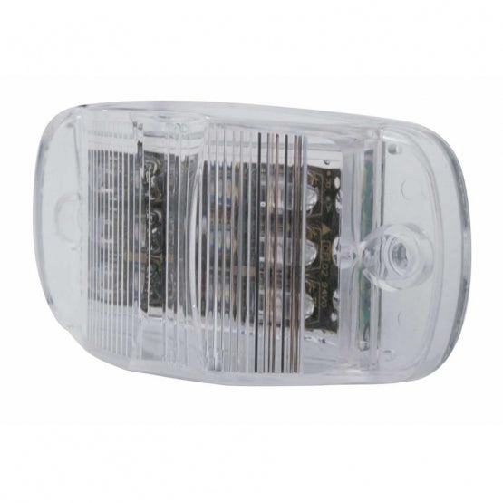 14 LED Rectangular Light (Clearance/Marker) - Amber LED/Clear Lens (Bulk)