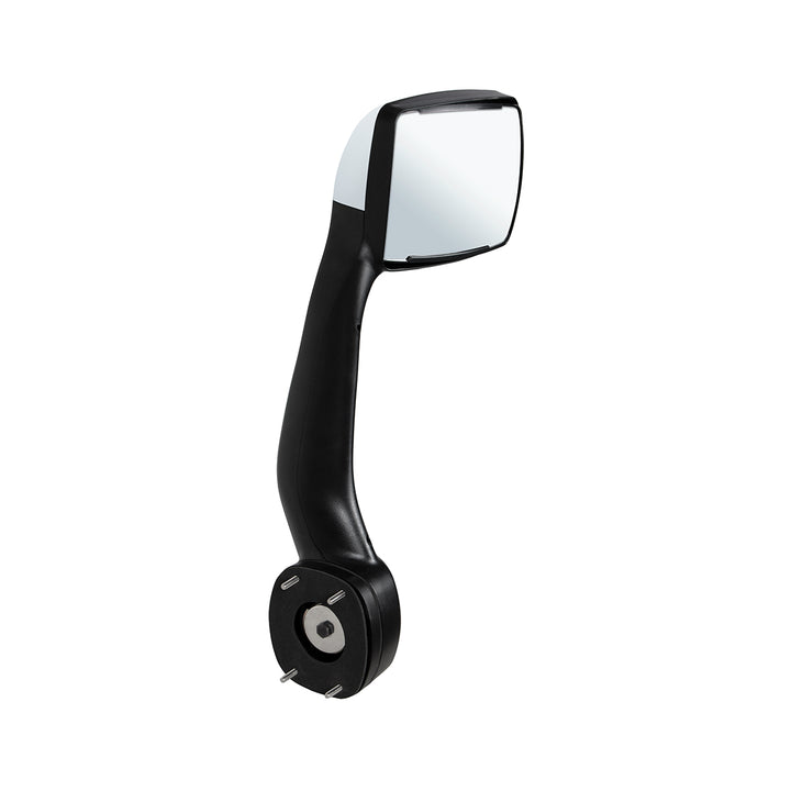 Chrome Hood Mirror For 2013-2021 Kenworth T680 &amp; 2012-2021 Peterbilt 579 - Passenger