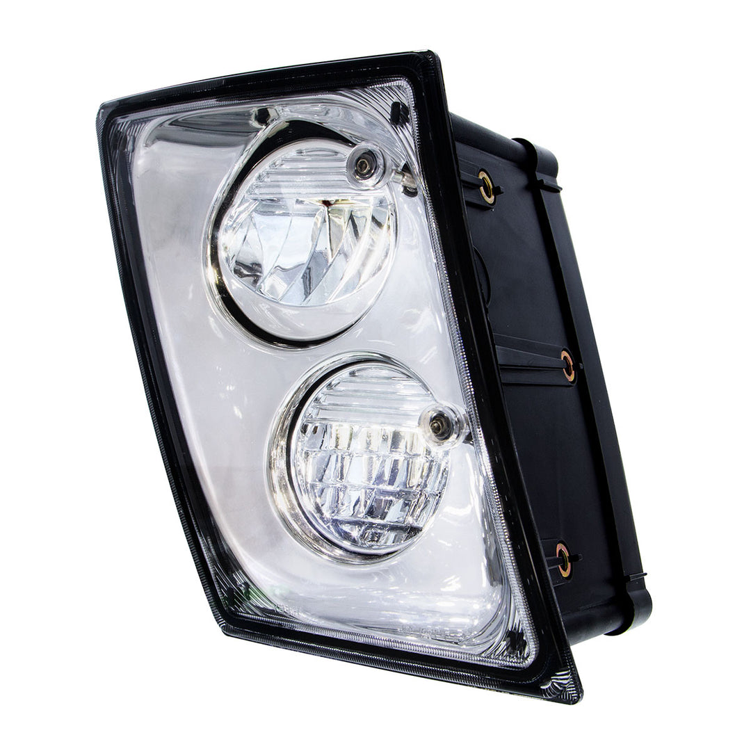 2 High Power LED Chrome Driving Light &amp; Fog Light For 2003-2017 Volvo VNL - Passenger/Right