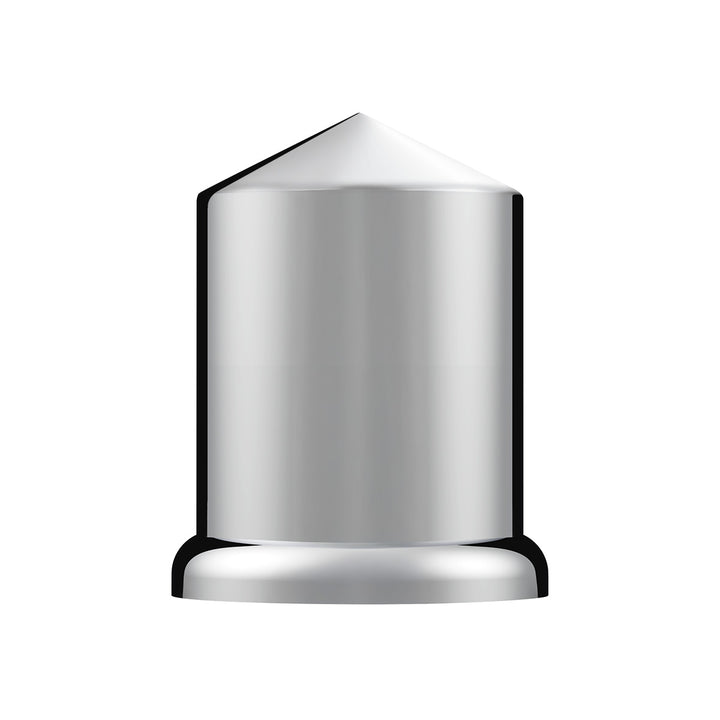 3/4" x 1-1/2" Chrome Plastic Pointed Nut Covers - Push-On (10-Pack)