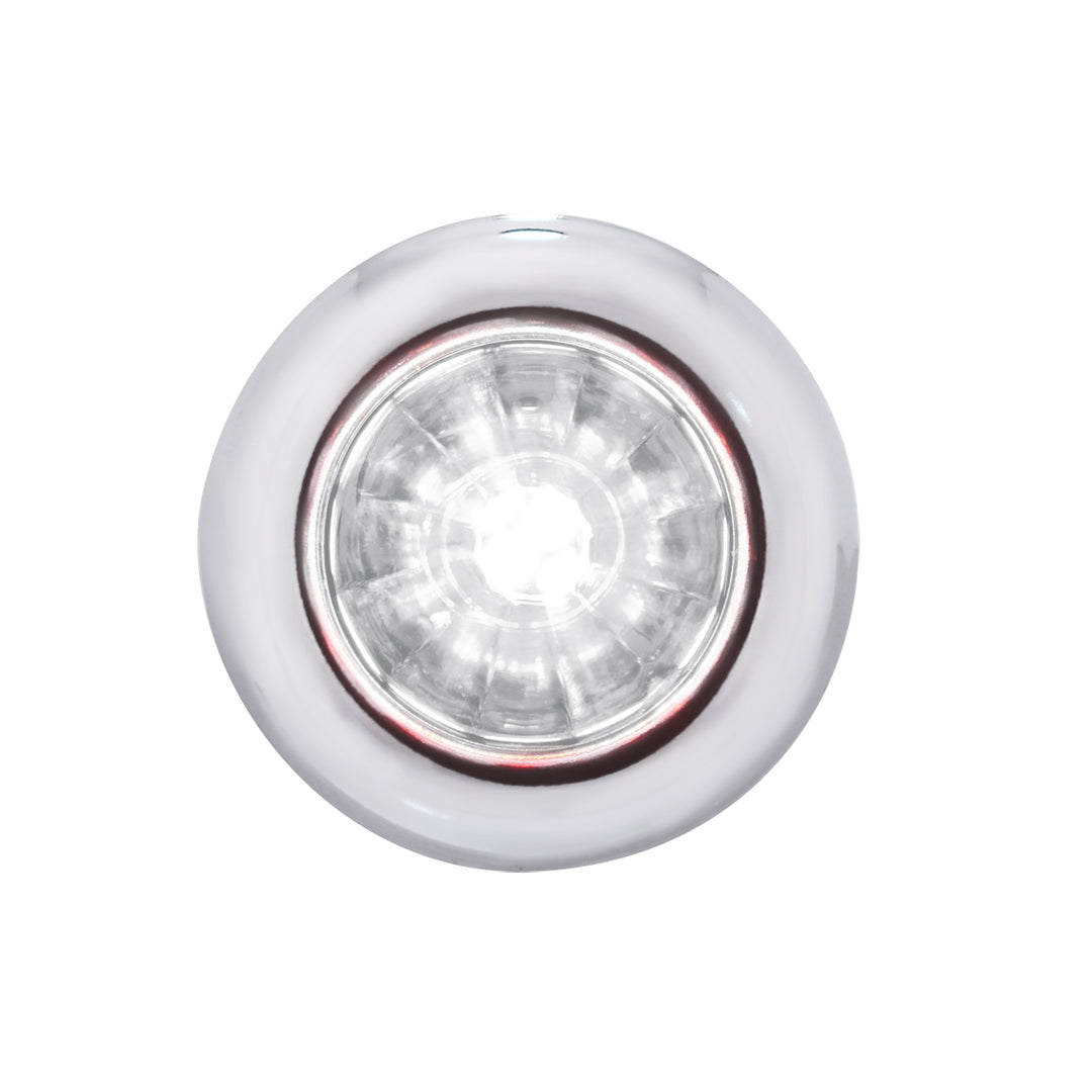 4 LED Dual Function 3/4" Mini Watermelon Light (Clearance/Marker) - White LED/Clear Lens