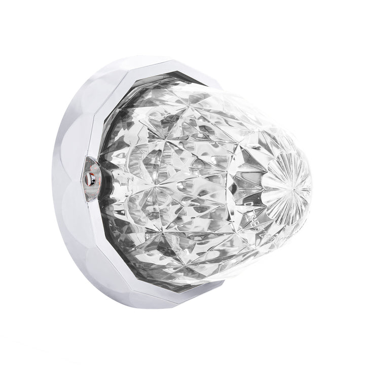 Double Fury 19 LED Dual Function Crystal Watermelon Light Kit With Bezel - Amber &amp; White LED/Clear Lens
