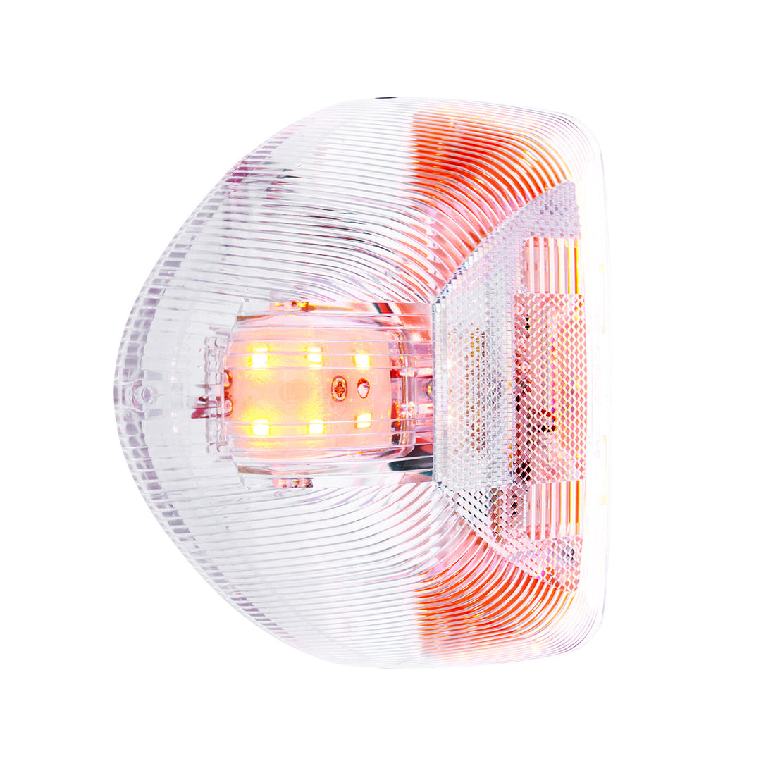 31 LED Turn Signal Light For 1987-2007 Peterbilt 379/378/357 - Amber LED/Clear Lens
