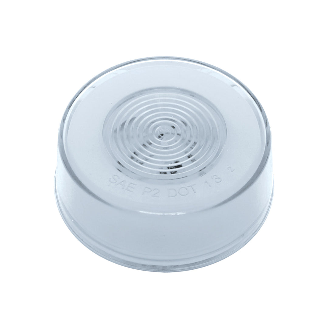9 LED 2-1/2" Round GloLight (Clearance/Marker) - Amber LED/Clear Lens