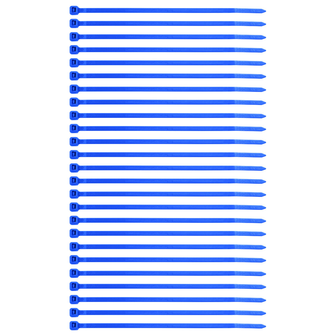 5.5" Blue Nylon Cable Zip Ties 40 Lbs (25-Pack)