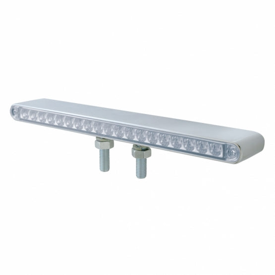 38 LED 12" Reflector Double Face Light Bar - Amber &amp; Red LED/Clear Lens