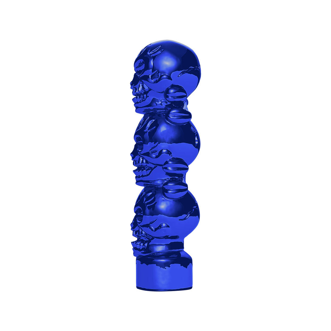 1/2" - 13 Thread-On 3 Skull Candy Color Shift Knob - Indigo Blue