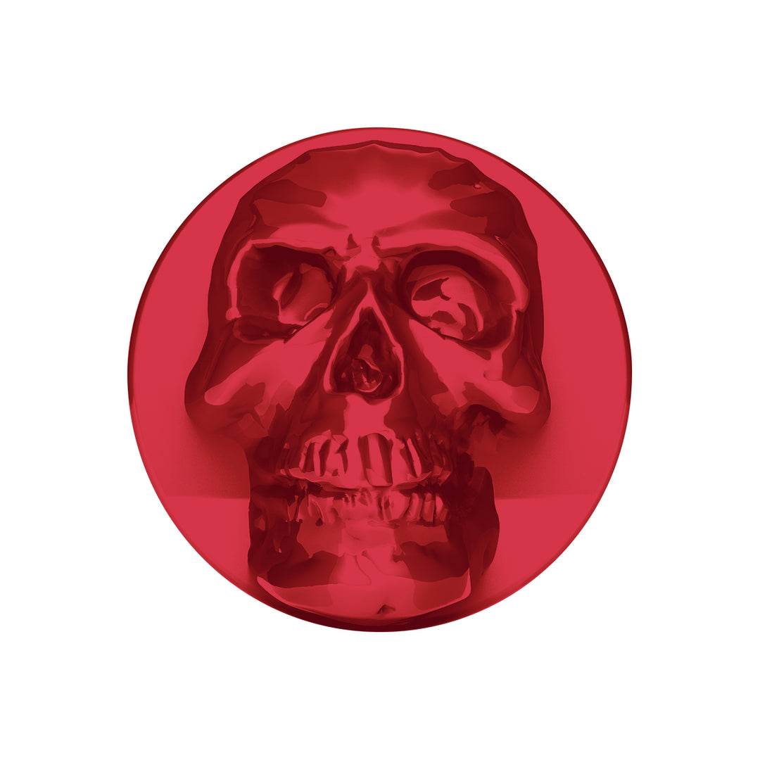 Skull Air Valve Knob - Candy Red