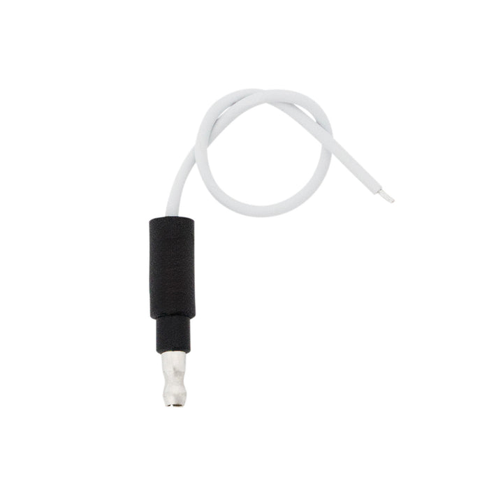 6" Single Lead Wire With .180 Bullet Termination &amp; Stripped End - White (10 Pcs)