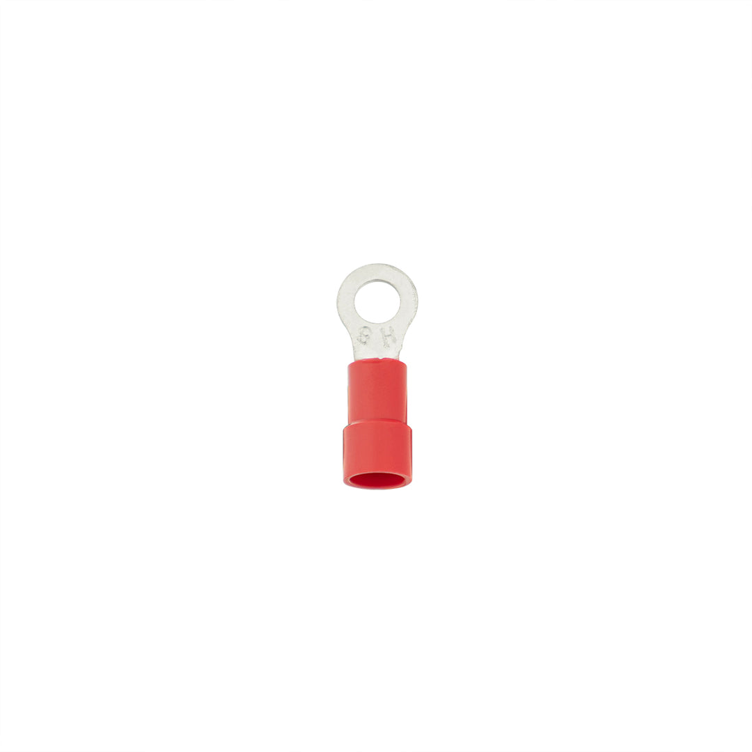8 AWG 1/4" Stud HD Vinyl Ring Terminal (4-Pack)