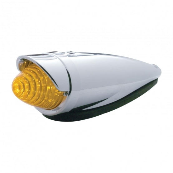 Chrome Plastic Cab Light Bezel With Visor For United Pacific Truck - Lite Style Cab Light
