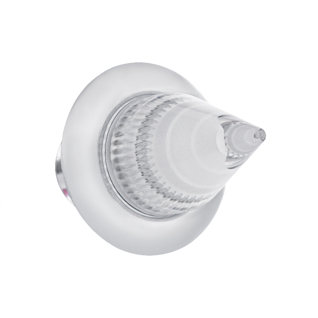 4 LED Dual Function 3/4" Mini Spike Light With Stainless Steel Bezel (Auxiliary/Utility) - White LED/Clear Lens