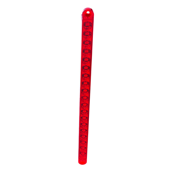 19 LED 12" Reflector Light Bar (Stop, Turn &amp; Tail) - Red LED/Red Lens (Bulk)