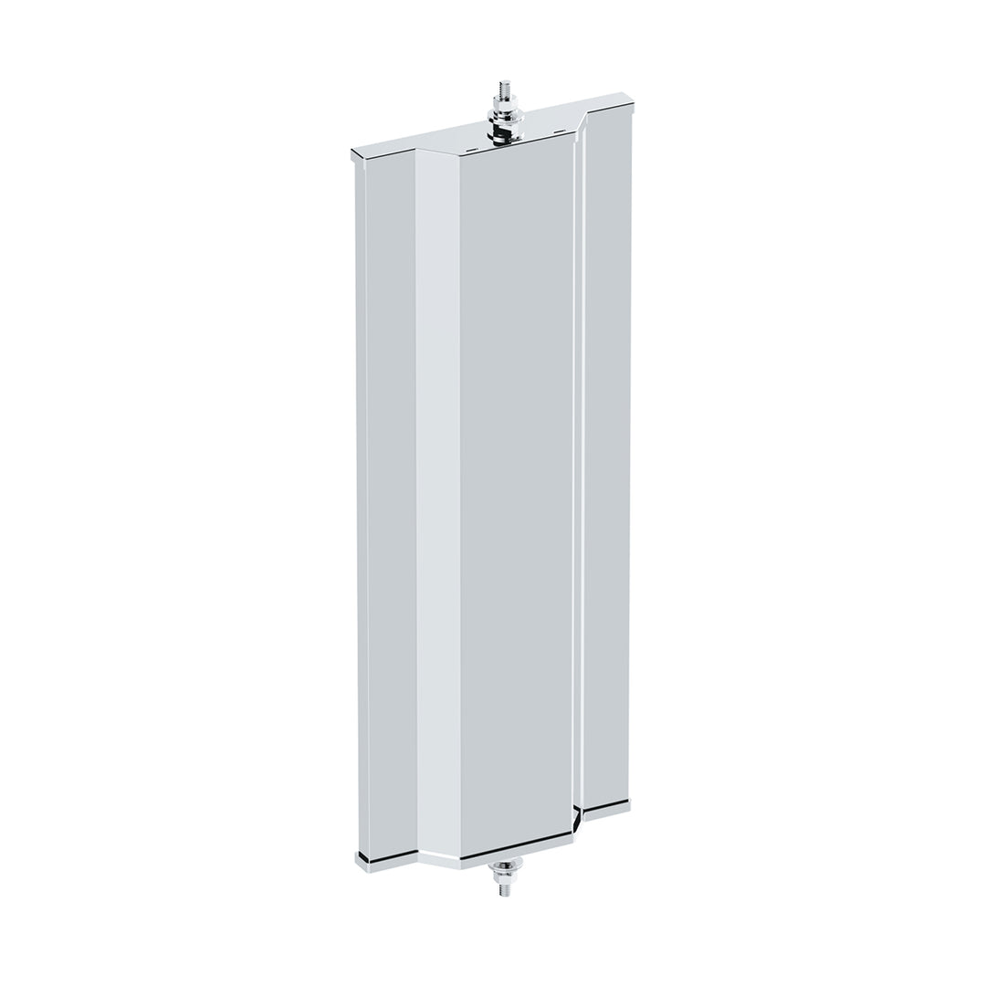 6" x 16" 430 Stainless Steel West Coast Mirror With Convex Lower Mirror - Non Heated