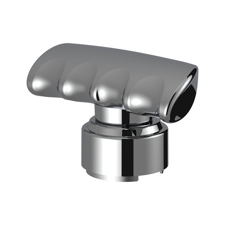 Thread-On T-Shape Gearshift Knob With Chrome 9/10 Speed Adapter - Chrome
